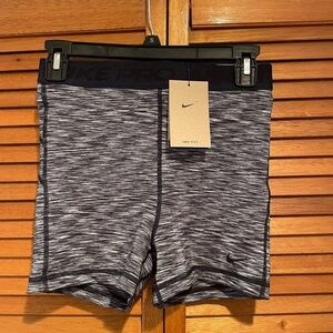 Nike Pro Women’s 3” Dri-Fit Navy Blue Spacedye Spandex Shorts Sz S NWT